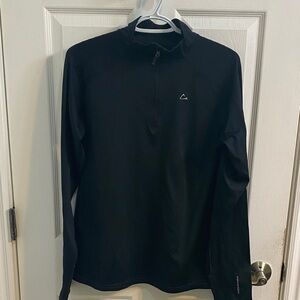 Paradox Women’s Performance Base Layer Long Sleeve Top Shirt Black 1/4 Zip Large
